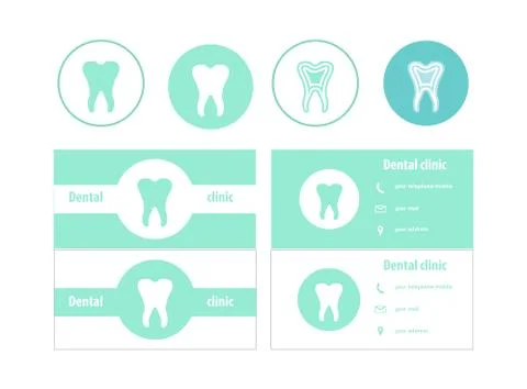 Dental logos templates Stock Illustration