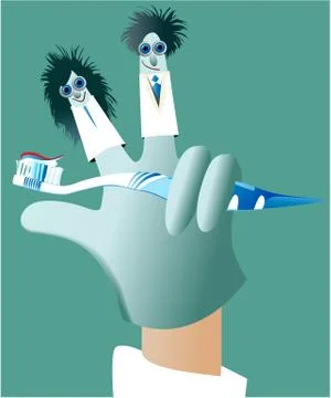 Dental mascots Stock Illustration