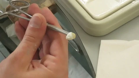 Dental modeling and tooth processing Stock Footage 88141672