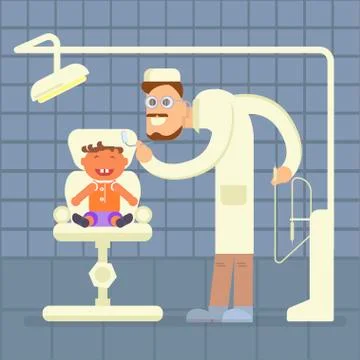 Dental office concept Illustrazione stock