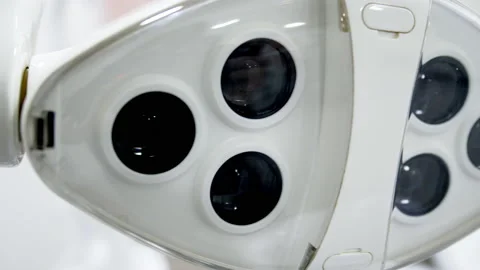 Dental office lamp device close-up Stock Footage 178484255