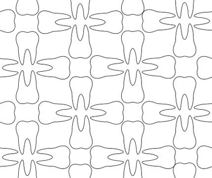 Dental pattern. Illustrazione stock