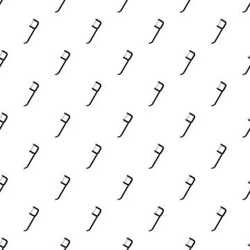 Dental pick pattern seamless vector Illustrazione stock