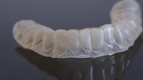 Dental plaque for teeth grinding Stock Footage 312473087