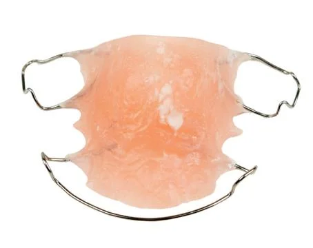 Dental plastic plate Stock Photos