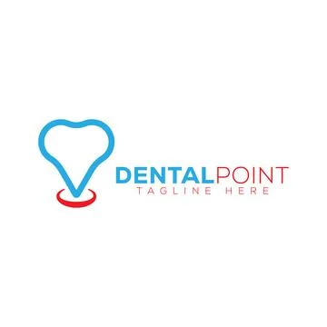 Dental point logo Stock Illustration