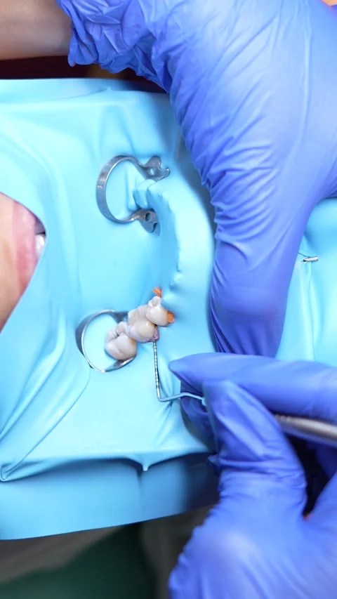 Dental Procedure in Progress Stock Footage 316915579