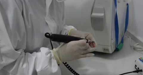 Dental prosthesis, dentures, prosthetics work. Stomatology, medicine, restora Stock Footage 148088896
