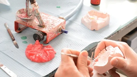 Dental prosthesis Stock Footage 100668700