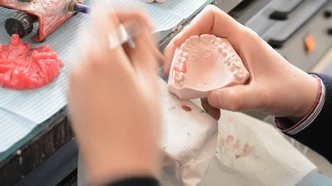 Dental prosthesis Stock Footage 100669436