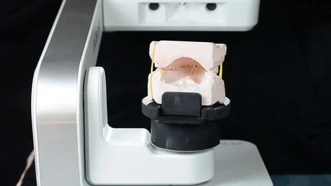 Dental prosthesis scanner Stock Footage 100634891