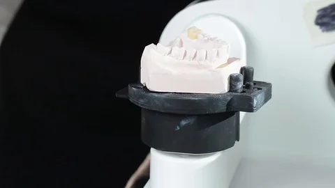 Dental prosthesis scanner Stock Footage 100635731
