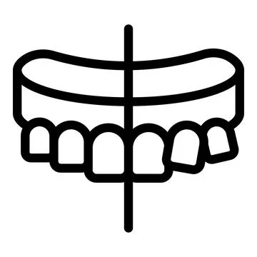 Dental retainer icon vector illustration Stock Illustration