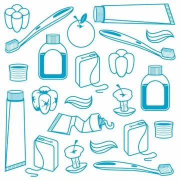 Dental seamless pattern Stock Illustration