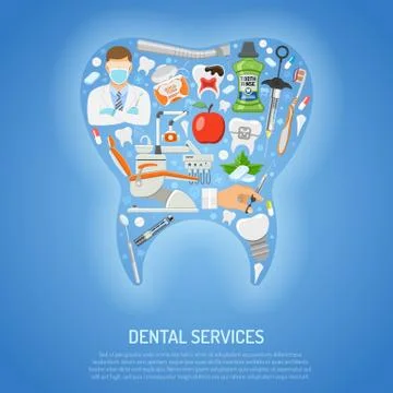 Dental Services Concept Stock Illustration