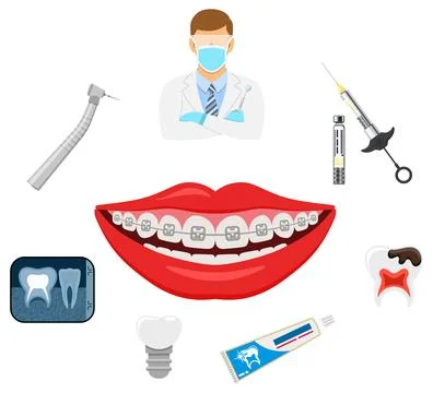 Dental Services Concept Stock Illustration