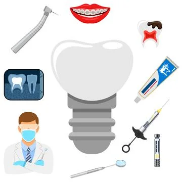 Dental Services Concept Stock Illustration
