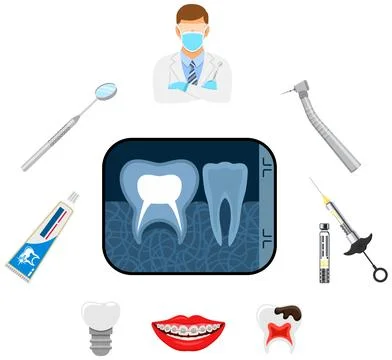 Dental Services Concept Stock Illustration