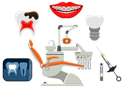 Dental Services Concept Stock Illustration