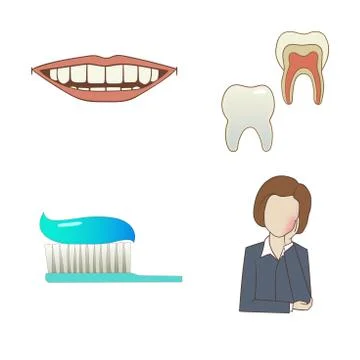 Dental set イラスト素材