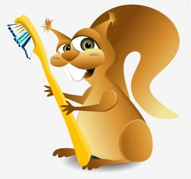 Dental squirrel Stock Illustration