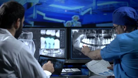 Dental surgery analysis  스톡 동영상 200161761