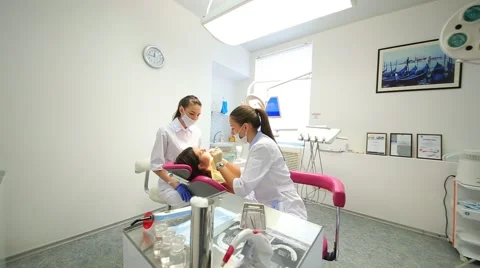 Dental surgery during operation of doctors Stock Footage 67241610