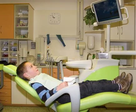 In dental surgery Foto stock