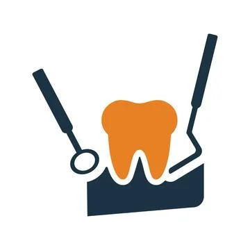 Dental surgery tools icon. Simple editable vector graphics. Stock Illustration