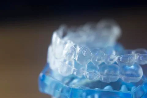 Dental teeth bracets model Stock Photos