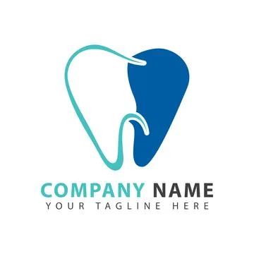 Dental teeth logo Stock Illustration