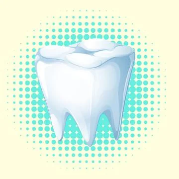 Dental theme with tooth Stock Illustration