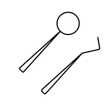 Dental tools icon element of dentistry icon for mobile concept and web apps.  Stock Illustration