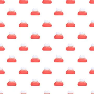 Dental tooth and gum pattern for oral health background Stock Illustration