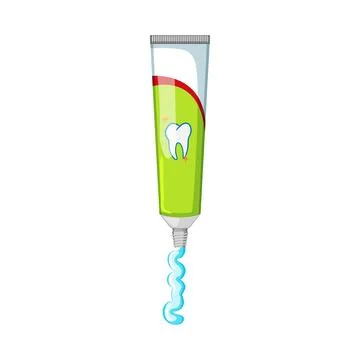 Dental toothpaste cartoon vector illustration イラスト素材
