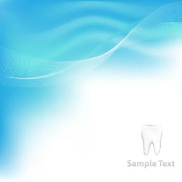 Dental vector background with tooth Stock Illustration