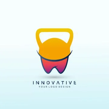 Dental vector logo design idea. Stock Illustration