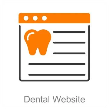 Dental Website Stock Illustration