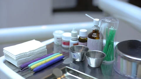 Dental working tools Video stock 139551358