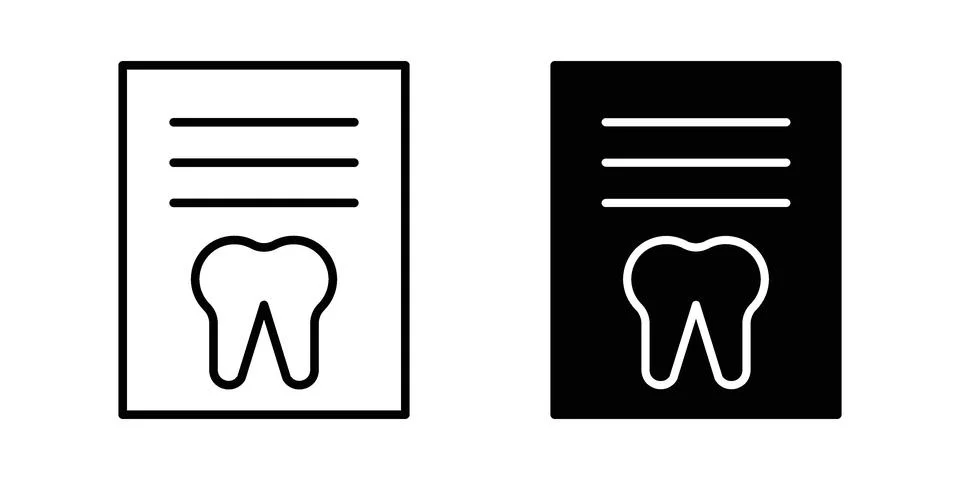 Dental X ray icon vector design. EPS10 스톡 일러스트