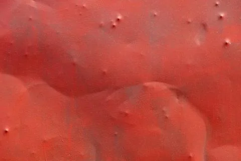 Dented Badly Painted Red Sheet Metal Texture Stock Photos
