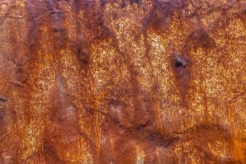 Dented rusty sheet metal texture Stock Photos