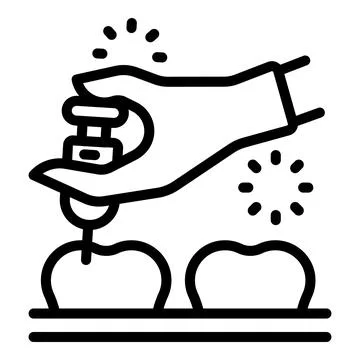 Dentist applying etching gel on teeth for bonding procedure Stock Illustration