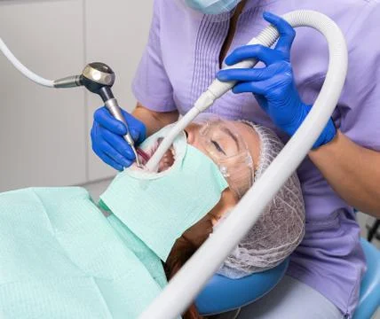 At the dentist appointment Stock Photos