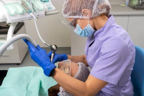 At the dentist appointment Stock Photos