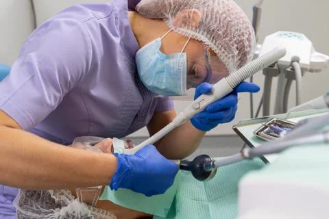 At the dentist appointment Stock Photos