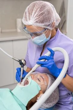 At the dentist appointment Stock Photos