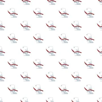 Dentist chair equipment seamless pattern background texture Illustrazione stock