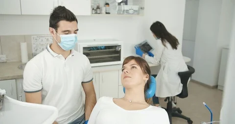 Dentist Checking Lady Patients Teeth 動画素材 119327429