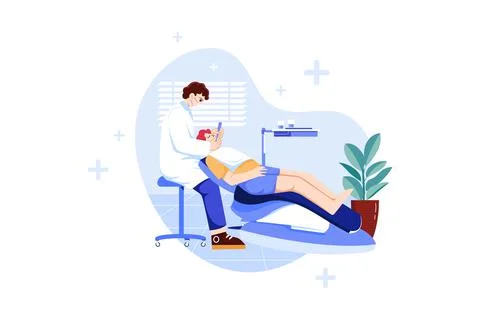 Dentist clinic Stock Illustration